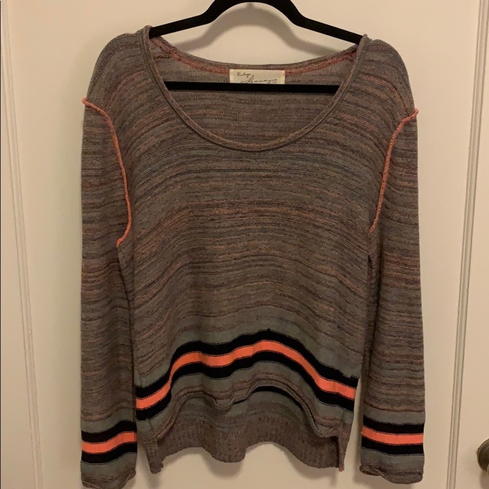 Multi-color knitted sweater